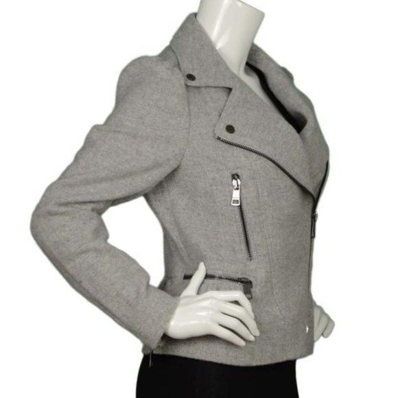 SOLD*Burberry London Wool Peplum Motorcycle Jacket - Picture 6 of 7